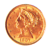 Liberty Half Eagle Gold Coin