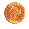 Liberty Quarter Eagle Gold Coin